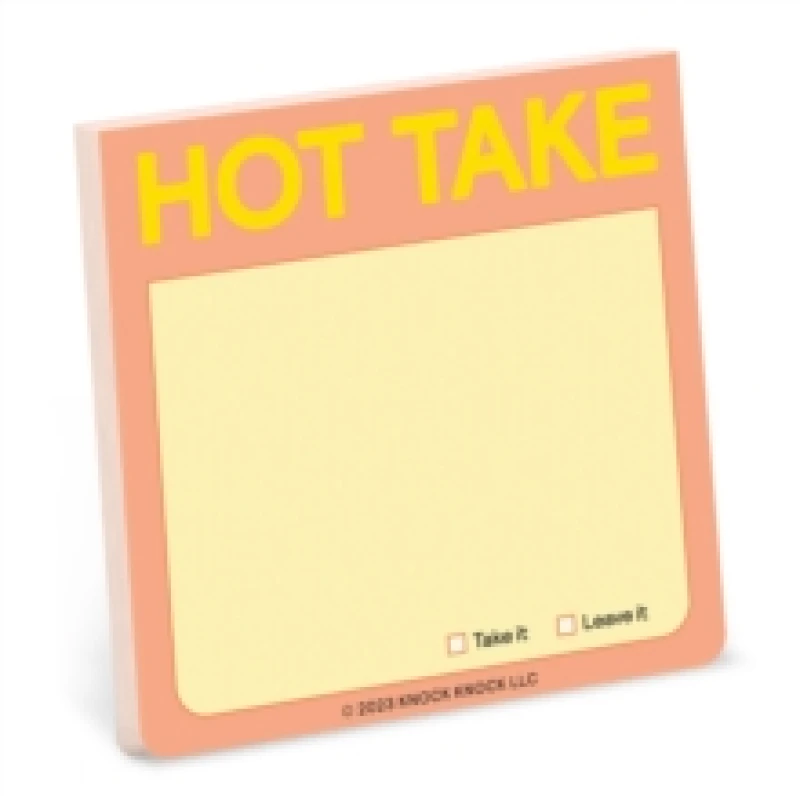 Image of Knock Knock Hot Take Sticky Note Other printed item