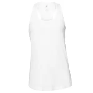 Image of Bella + Canvas Womens/Ladies Racerback Tank Top (XL) (White)