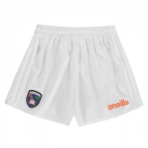 Image of ONeills Armagh Shorts Junior Boys - White/Orange