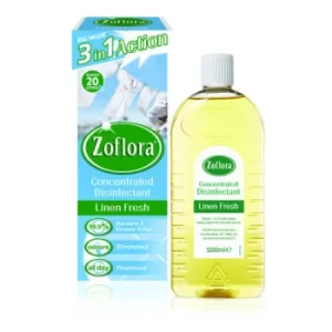 Image of Zoflora Disinfectant Linen Fresh 500ml (Pack of 12) RY20963