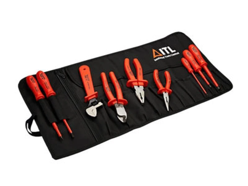 Image of ITL 9 Piece Electricians Insulated General Purpose Tool Kit in Roll 00005