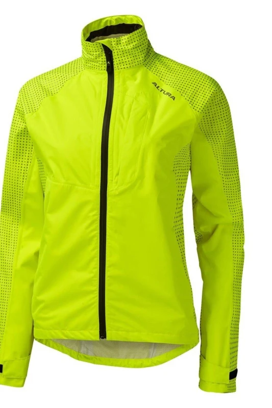 Image of Altura Nightvision Storm Womens Waterproof Jacket 8 HI VIZ YELLOW - Cycles UK