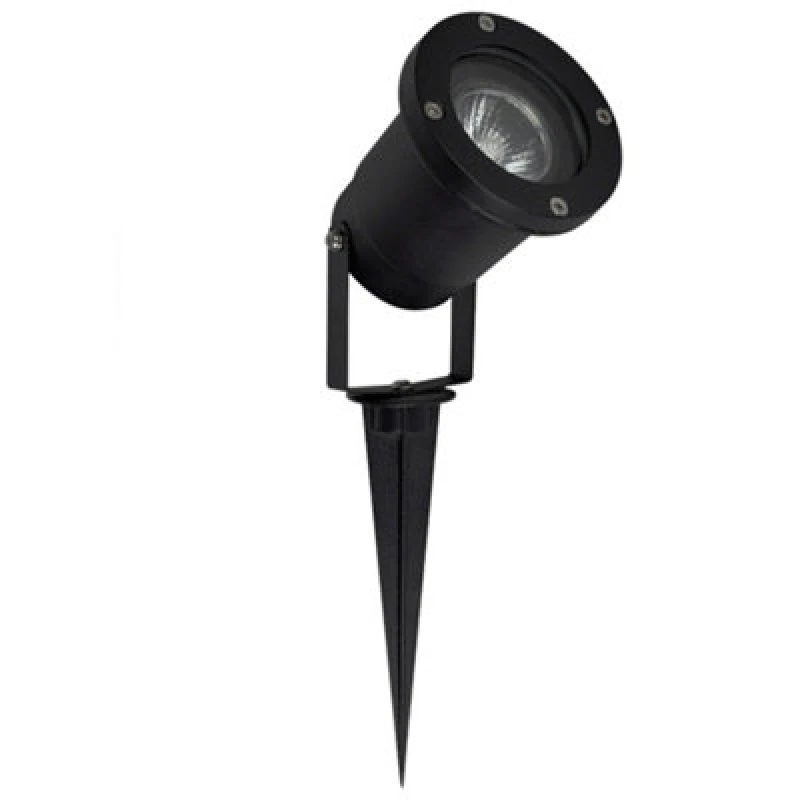 Image of ValueLights ValueLights Derwent Set of 2 Black Outdoor Ground Spike Light Black One Size Unisex 5016529080961