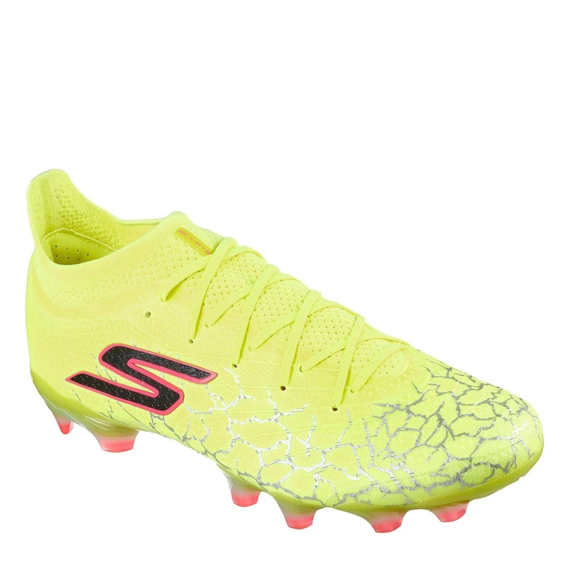 Image of Skechers SKX 01 Elite Firm Ground Football Boots Yellow/Black male 8.5 (42.5)