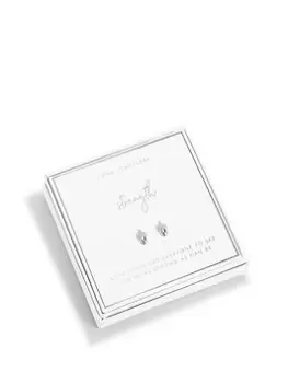Image of Joma Jewellery BEAUTIFULLY BOXED EARRINGS STRENGTH, Silver, Women