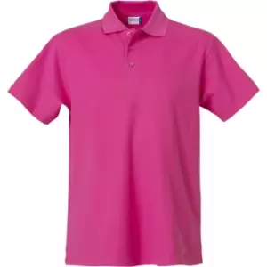 Image of Clique Mens Basic Polo Shirt (S) (Bright Cerise)