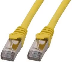 Image of Patch Cord RJ45 CAT.6a F/UTP LSZH Snagless Yellow - 25 M Full Copper