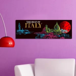 Image of 3090CS-36 Multicolor Decorative Canvas Wall Clock