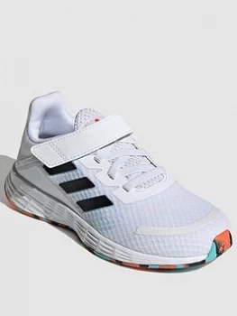 Image of adidas Kids Unisex Duramo SL - White/Black, Size 12
