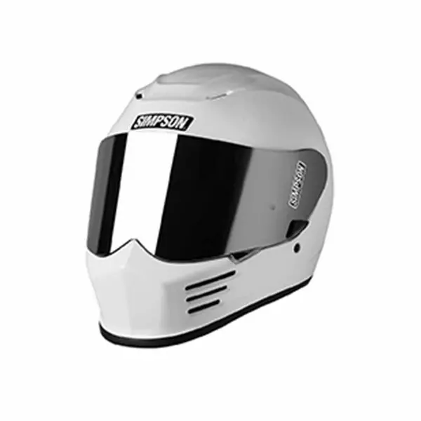 Image of Simpson ECE22.06 Speed White Full Face Helmet Size 2XL