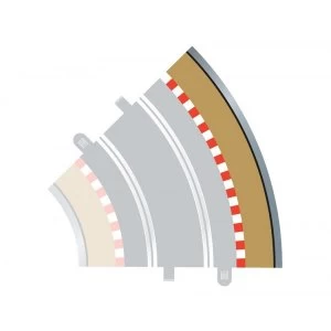 Image of Radius 2 Curve Outer Borders 45° (Set Of 4) Scalextric Accessory Pack