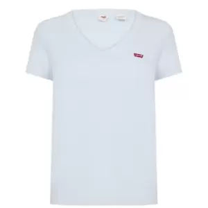 Image of Levis Perfect V Neck T Shirt - Blue