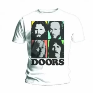 Image of The Doors Colour Box Mens White T Shirt: Medium