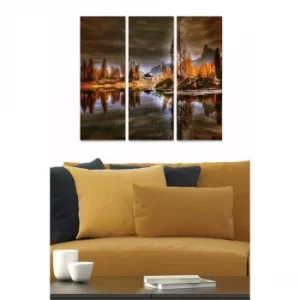 Image of MDF2961098 Multicolor Decorative MDF Painting (3 Pieces)