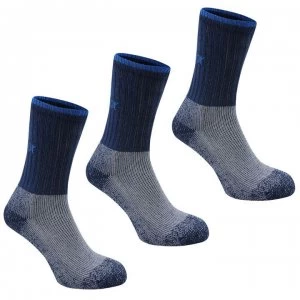 Image of Karrimor Heavyweight Boot Sock 3 Pack Junior - Navy