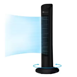 Image of Puremate 31-inch Oscillating Tower Fan With Aroma Function - Black