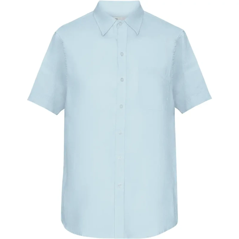 Image of Colorful Standard Linen shirt Colorful Standard Organic polar blue Bleu Male L