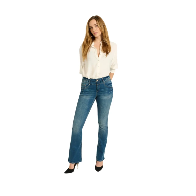 Image of Cream Womens jeans Cream Amalie Bootcut Shape Fit Bleu Female 34x32