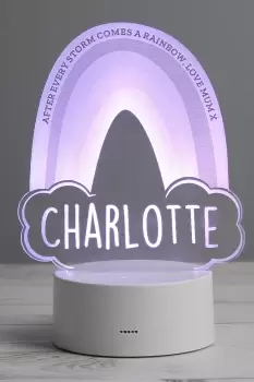 Image of Personalised Rainbow Colour Change Light