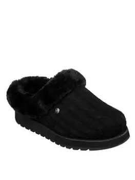 Image of Skechers Keepsakes Ice Angel Slippers, Black, Size 8, Women