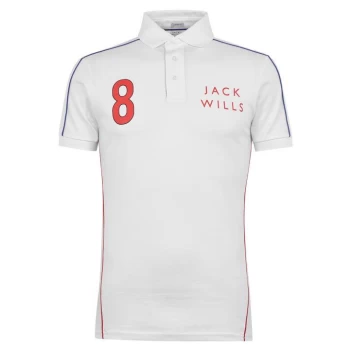 Image of Jack Wills Ingram Applique Polo - White