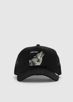 Image of Goorin Bros Mens The Lone Wolf Cap In Black