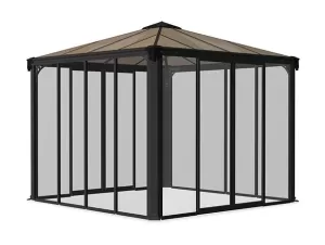 Image of Palram Ledro Closed Gazebo 3000 - Grey