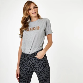 Image of Biba BIBA x Tess Daly T-Shirt - Grey