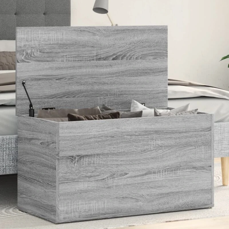 Image of VIDAXL Storage Chest Grey Sonoma 84x42x46cm Engineered Wood Vidaxl 8720286932551