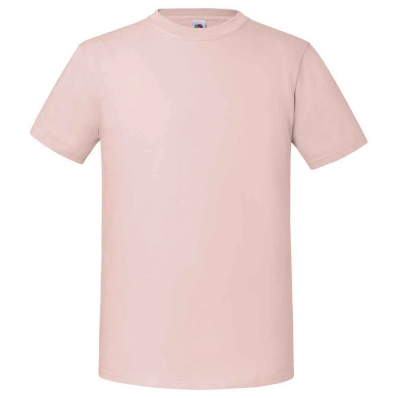 Image of Fruit Of The Loom Fruit of the Loom Men Ringspun Premium T-Shirt in Rose Size: Small Rose S Male 5063527581761