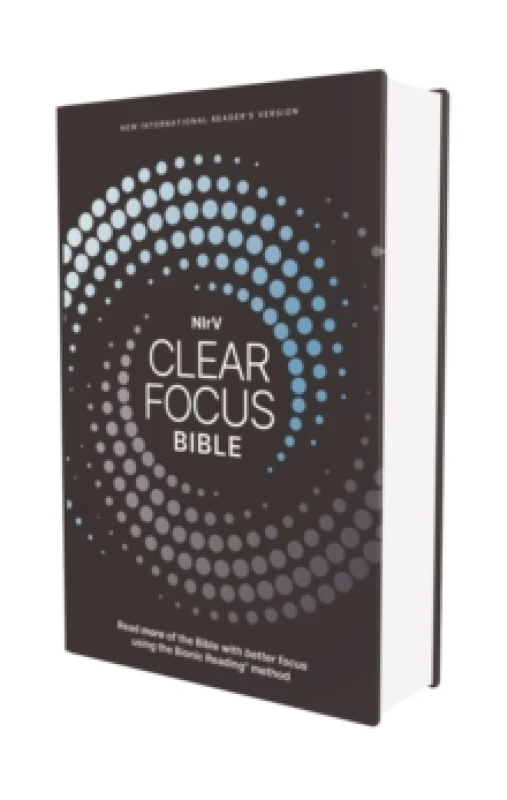 Image of NIrV, Clear Focus Bible, Hardcover, Charcoal/Blue. Hardback Books