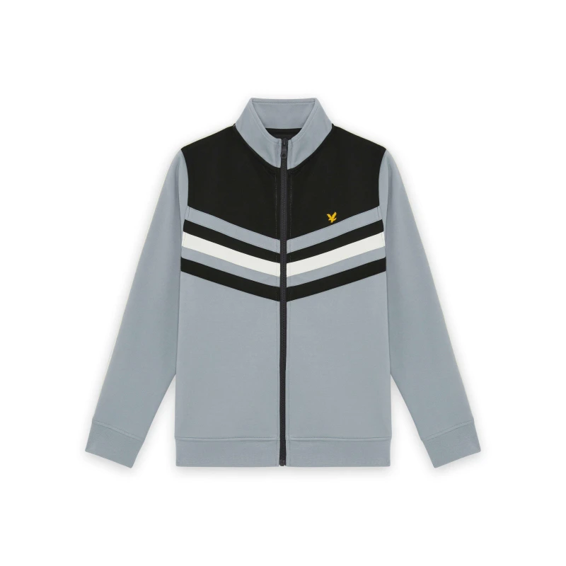 Image of Lyle and Scott Kids Block Full-Zip Fleece Black Z865 male 8-9Y