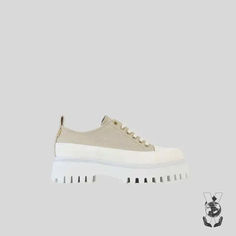 Image of Bronx Womens Trainers Bronx Groov-y low lace up Canvas Marron Female 40