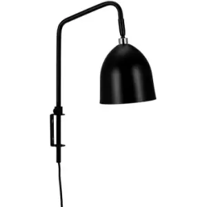 Image of Dyberg Larsen Easton Dome Wall Lamp - Black Tube