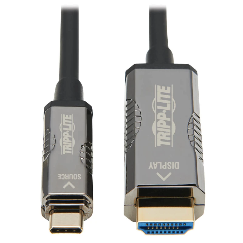 Image of Tripp Lite U444F3-15M-H4K6 High-Speed USB-C to HDMI Fiber Active Optic