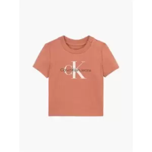Image of Calvin Klein Jeans Monogram Ss T-Shirt - Brown