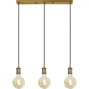 Image of 4lite WiZ 4lite Three Bar Pendant - Less Lamp Blackened Silver
