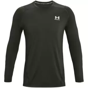 Image of Under Armour Fitted Long Sleeve T Shirt Mens - Green