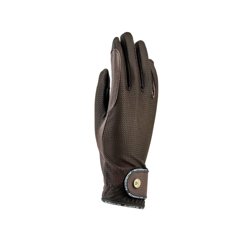 Image of Aubrion Aubrion Aero Flex Fit Riding Gloves in Brown Size: X-Small Brown XS Unisex 5063527220745