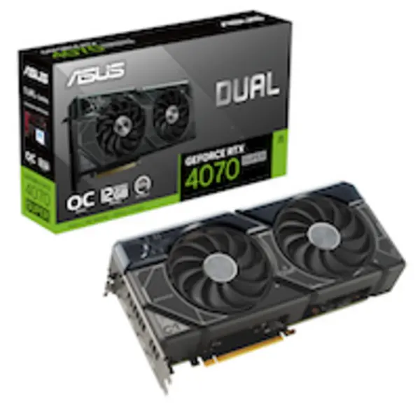 Image of ASUS NVIDIA GeForce RTX 4070 SUPER Dual OC 12GB GDDR6X Graphics Card