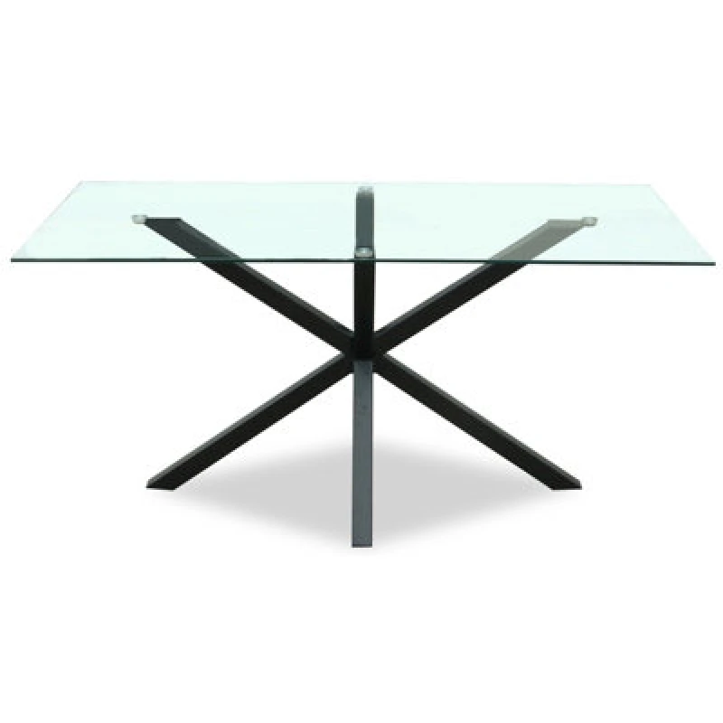Image of Hill Interiors Monza Rectangular Glass Dining Table