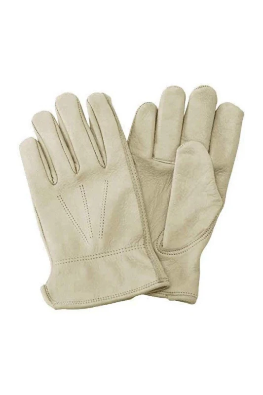 Image of Kent & Stowe Luxury Leather 'Water Resistant Gloves' Large Beige