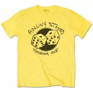 Image of The Rolling Stones - Tumbling Dice Unisex XX-Large T-Shirt - Yellow