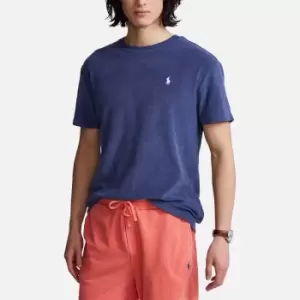 Image of Polo Ralph Lauren Mens Lightweight Cotton Terry T-Shirt - Light Navy - S