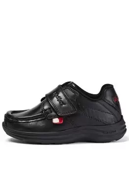 Image of Kickers Infant Reasan Strap School Shoes - Black, Size 12 Younger
