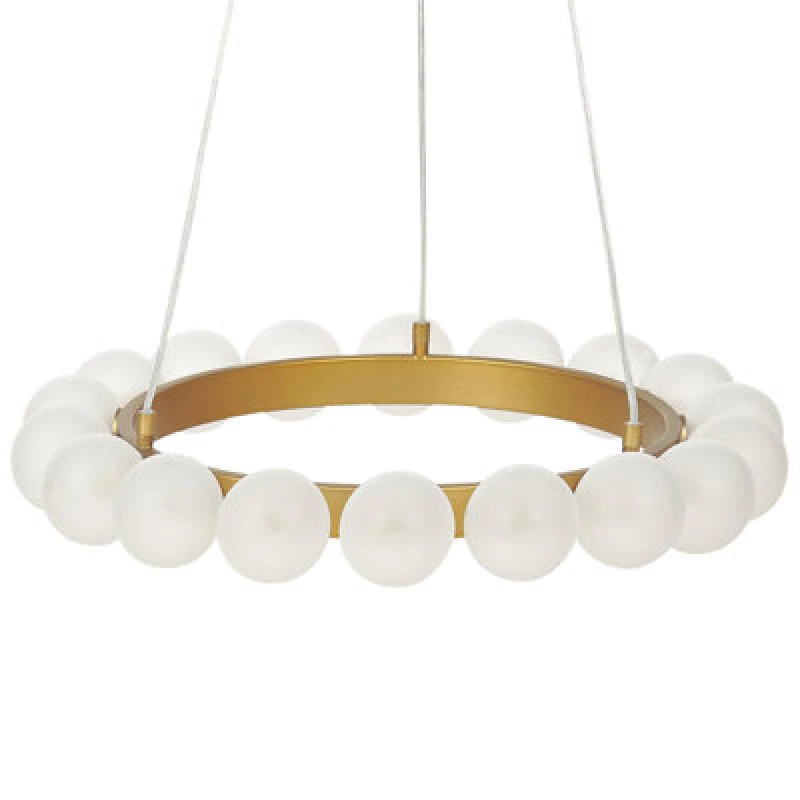 Image of Beliani Pendant Lamp Georges Metal Gold