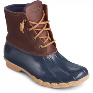 Image of Sperry Womens Saltwater Duck Leather Lace Up Weather Boots UK Size 4 (EU 37)