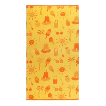 Image of Linea Linea Kids Holiday Beach Towel - Sand