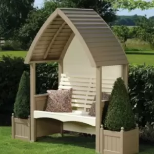 Image of AFK Premium Cottage Arbour Nutmeg & Cream 2 Seat