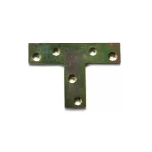 Image of Moderix Flat T Shape Large Tee Repair Plate Bracket Mending Fixing Corner 70 x 5